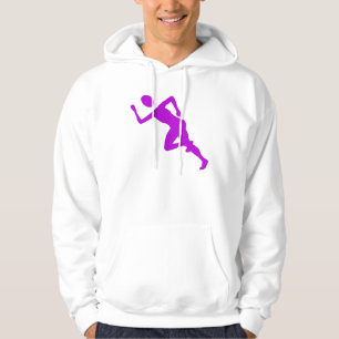 Moletom Com Capuz Em execução - Roxo