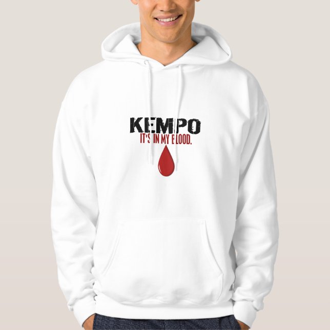 Moletom Com Capuz Em meu sangue KEMPO (Frente)