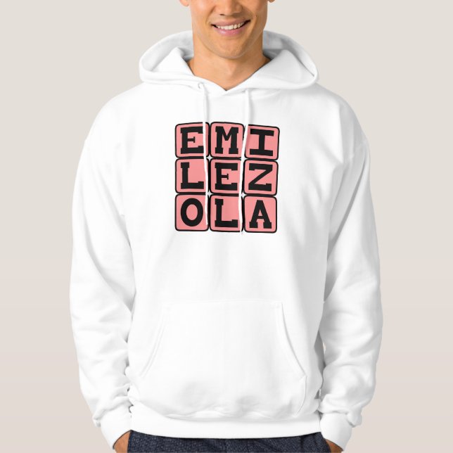 Moletom Com Capuz Émile Zola, escritor francês (Frente)