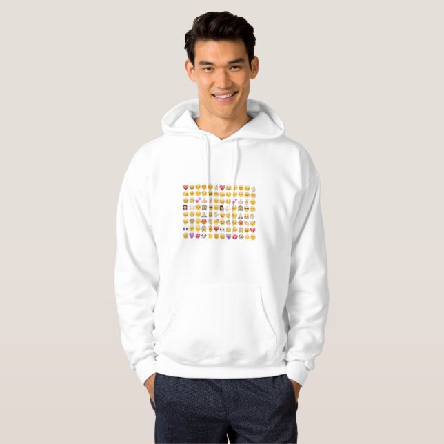 Moletom Com Capuz emoji mens hoodie hoodie hoody (Frente Completa)