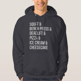 Moletom Com Capuz Engraçado Giro Humor - Pizza, Sorvete, Cheesecake