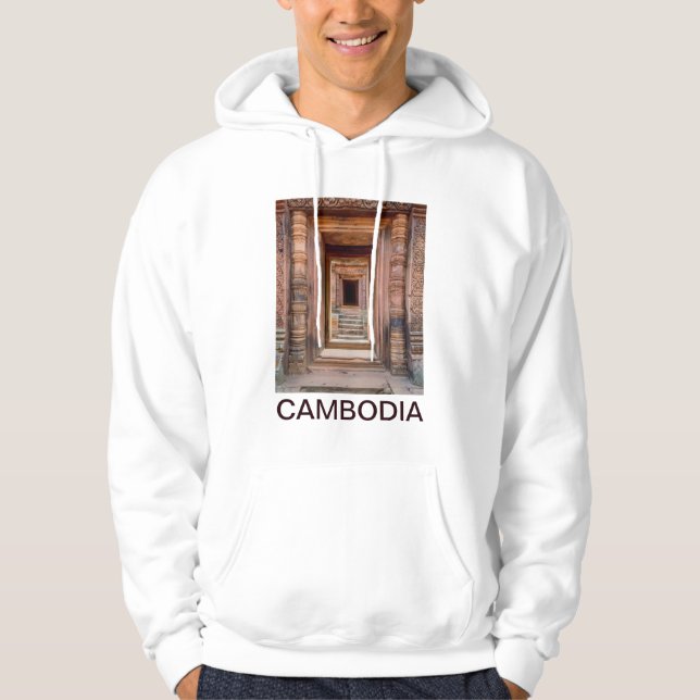 Moletom Com Capuz Entrada de Angkor Wat, Camboja (Frente)