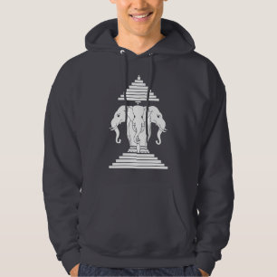 Moletom Com Capuz Erawan três dirigiu o Lao do elefante/bandeira de
