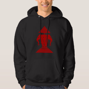 Moletom Com Capuz Erawan Três Elefante De Cabeça Lao / Bandeira La