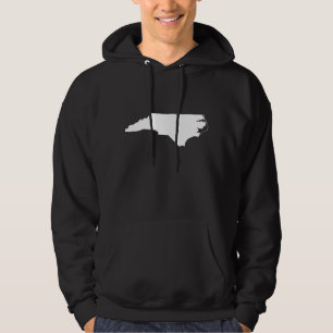 Moletom Com Capuz Esboço do estado de North Carolina