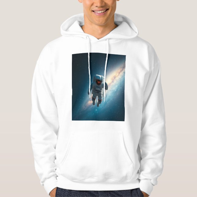 Moletom com Capuz Espaço Galáxia Astronauta Mascul (Frente)