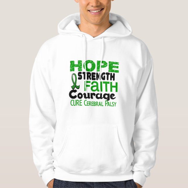 Moletom Com Capuz ESPERANÇA 3 da paralisia cerebral (Frente)