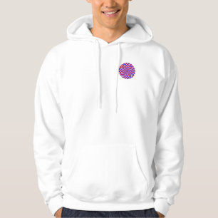 Moletom Com Capuz Espiral Azul Branco Vermelho por Kenneth Yoncich