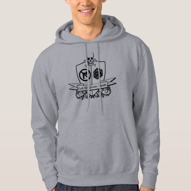 Moletom Com Capuz Esquerda a determinado Hoodie da morte (Frente)