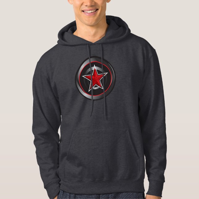 Moletom Com Capuz Estrela militar do estilo do russo (Frente)