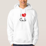 Moletom Com Capuz Eu Amo Cade<br><div class="desc">"I Love Cade",  design de coração. Ótimas ideias de presente de aniversário.</div>