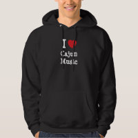 Eu amo Cajun Music coração personalizado