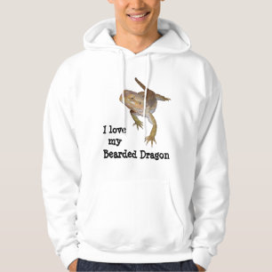 Moletom Com Capuz Eu amo meu dragão farpado