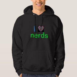 Moletom Com Capuz Eu amo o Hoodie dos nerd