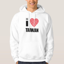 Moletom Com Capuz eu amo TAIWAN