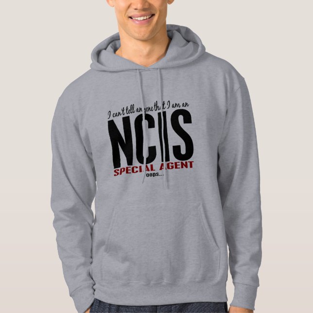 Moletom Com Capuz Eu chanfro digo a qualquer um o agente de NCIS (Frente)