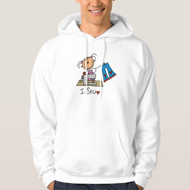 Moletom Com Capuz Eu Costuro (Frente)