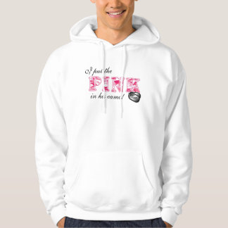 Moletom Com Capuz Eu pôr o ROSA em seu camo