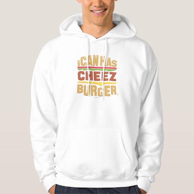 Moletom Com Capuz Eu posso tenho Cheezburger (Frente)
