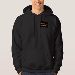 Moletom Com Capuz Eu sei que eu sou afortunado! Hoodie preto unisex