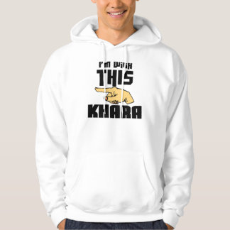 Moletom Com Capuz Eu sou com este Khara
