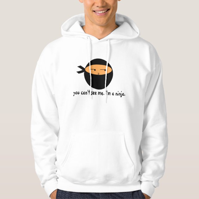 Moletom Com Capuz Eu sou um Ninja (Frente)