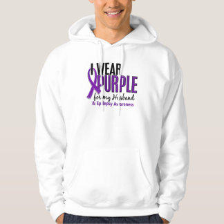 Moletom Com Capuz Eu visto o roxo para minha epilepsia do marido 10