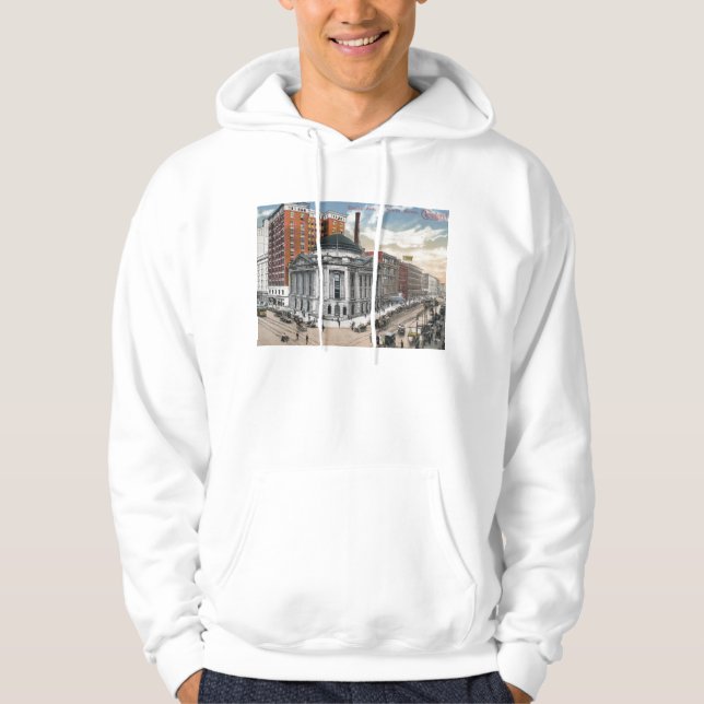 Moletom Com Capuz Euclid Avenida, Cleveland, vintage 1916 (Frente)