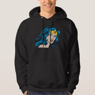 Moletom Com Capuz Face de Mulher Maravilha