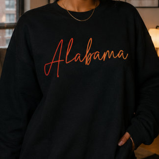 Moletom com capuz fechado do Estado do Alabama