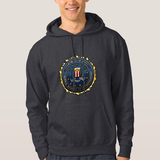 Moletom Com Capuz Federal Bureau of Investigation (Frente)