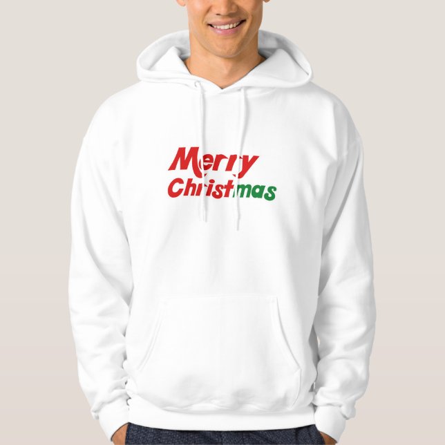 Moletom Com Capuz Feliz Natal (Frente)