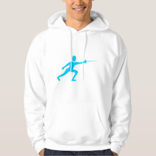 Moletom Com Capuz Figura de cerca - Azul-céu