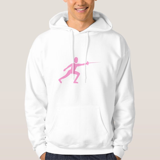 Moletom Com Capuz Figura de cerca - Rosa (Frente)