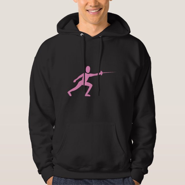 Moletom Com Capuz Figura de cerca - Rosa (Frente)