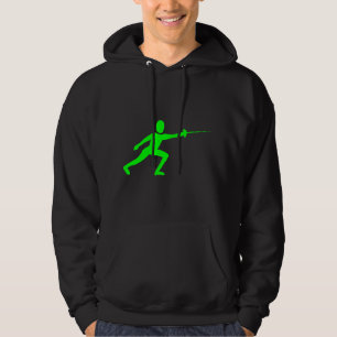 Moletom Com Capuz Figura de cerca - Verde