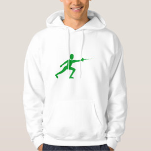 Moletom Com Capuz Figura de cerca - Verde-gramínea