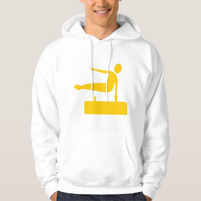 Moletom Com Capuz Figura de compartimentação - âmbar (Frente)