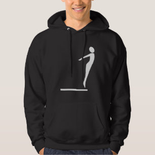Moletom Com Capuz Figura de mergulho - Branco