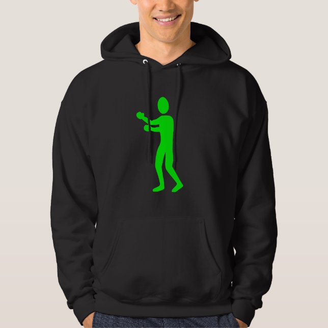 Moletom Com Capuz Figura in a box - Verde (Frente)