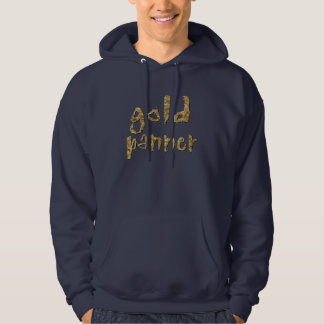 Moletom Com Capuz Filtração Dourado que sonda o Hoodie unisex do