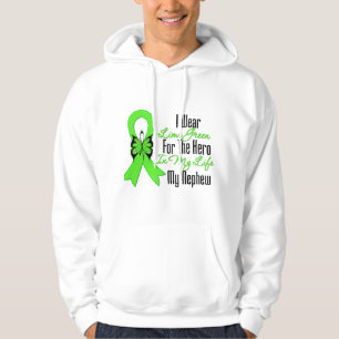 Moletom Com Capuz Fita do cancer do linfoma meu herói meu sobrinho