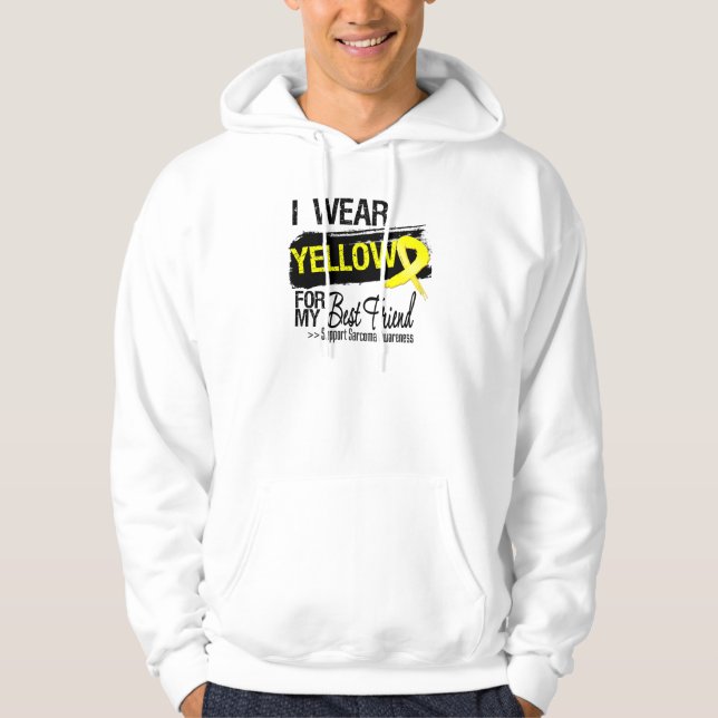 Moletom Com Capuz Fita do Sarcoma para meu melhor amigo (Frente)