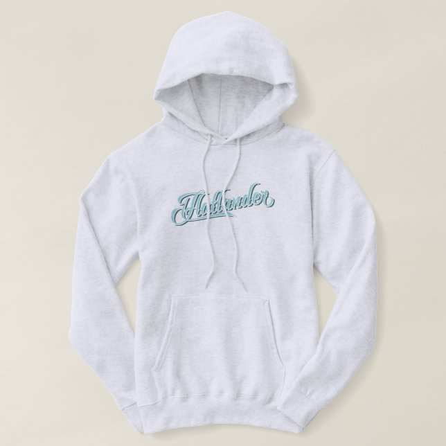 Moletom Com Capuz Flatlander Hoodie, Midwest, Illinois, Michigan (Frente do Design)