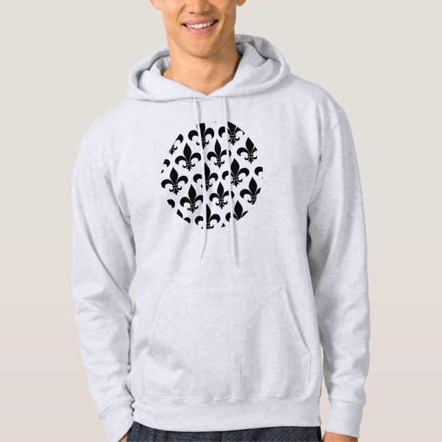 Moletom Com Capuz Fleur de lis Pattern francês (Frente)