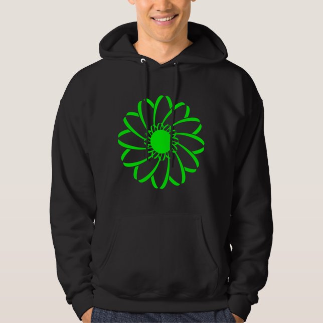 Moletom Com Capuz Flor Geométrico (Frente)