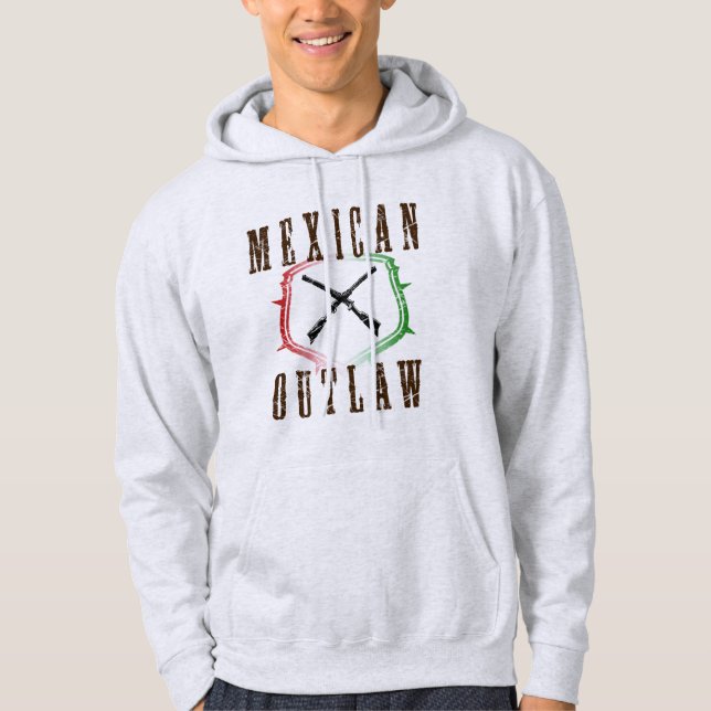 Moletom Com Capuz Fora da Lei Mexicano (Frente)