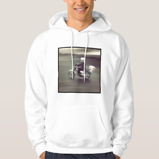 Moletom Com Capuz Foto Quadrada - Moto Rápida (Frente)