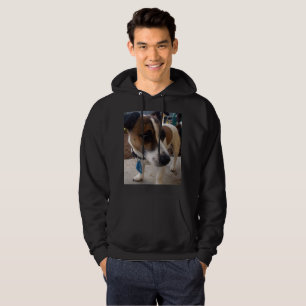 Moletom Com Capuz Fox Terrier, Atração Mens Hoodie Preto