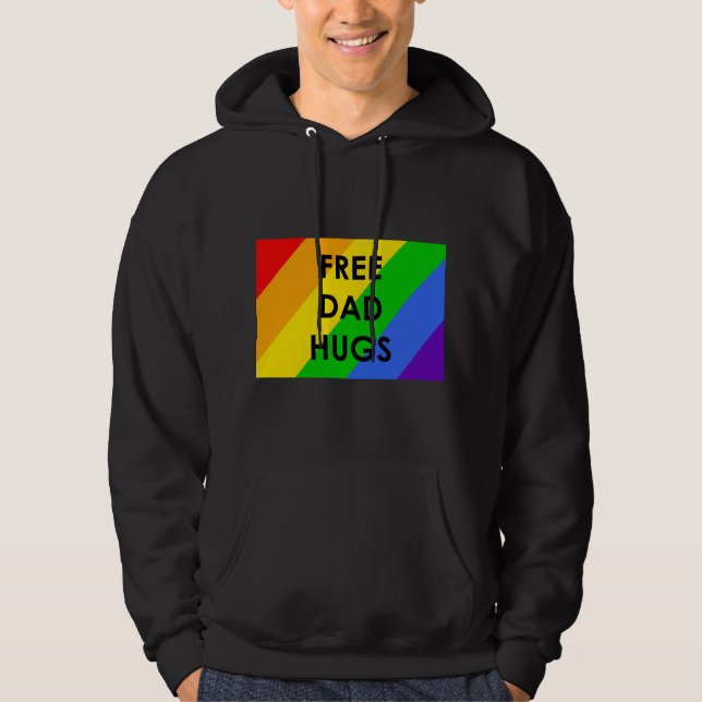 Moletom com Capuz Free Dad Hugs (Frente)